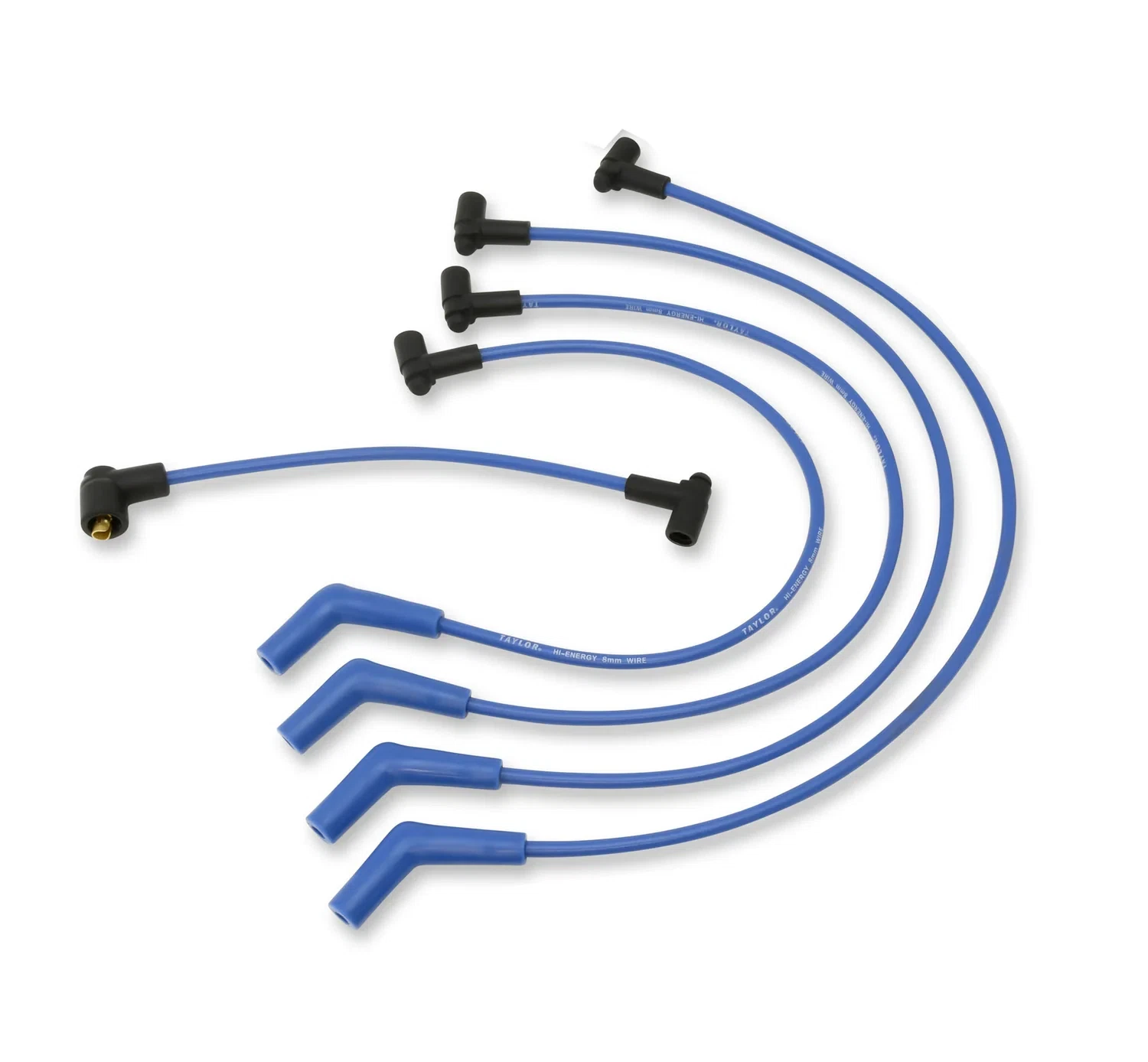 Spark Plug Wire Set Universal 8mm Silicone 5000 ohm_ft Hi Energy Blue 64667